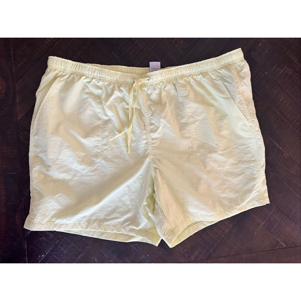 🌻 DSG Women’s Light Yellow Relaxed Fit Rec Shorts With 6” Inseam New Size XXL